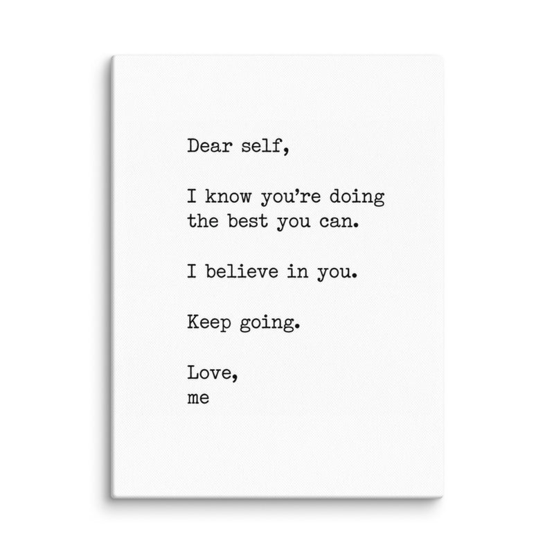 DEAR SELF 12″×16″