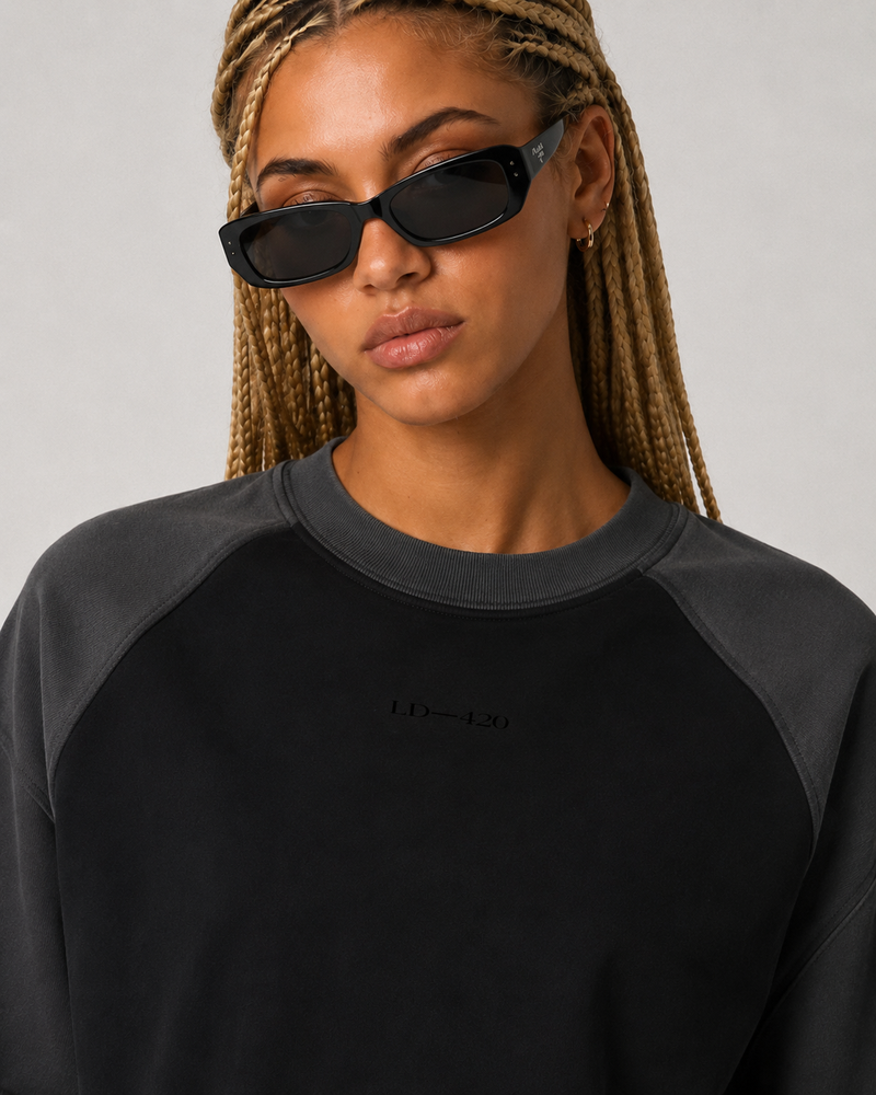 LD—420 WOMEN CROP RAW HEM